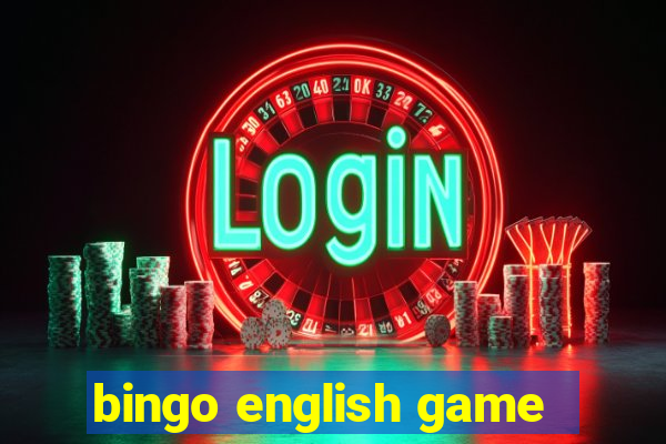 bingo english game