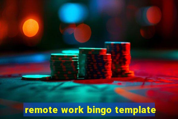 remote work bingo template