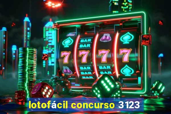 lotofácil concurso 3123