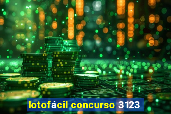 lotofácil concurso 3123