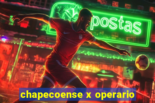 chapecoense x operario