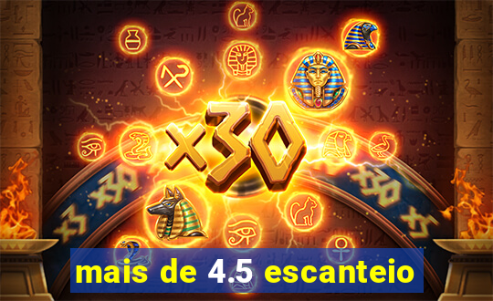 mais de 4.5 escanteio