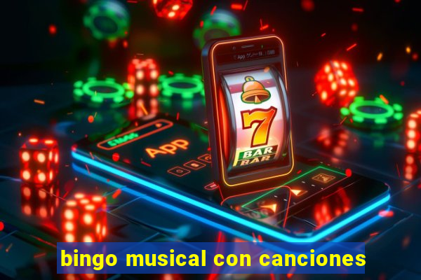 bingo musical con canciones