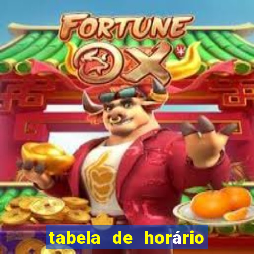 tabela de horário do fortune tiger