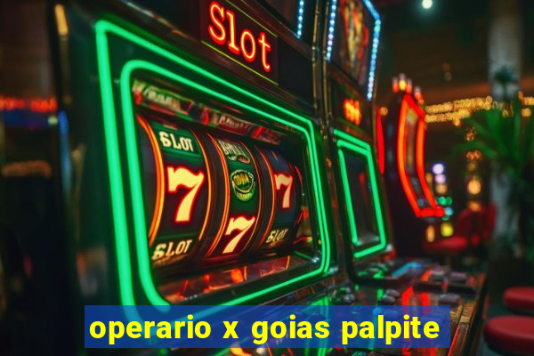 operario x goias palpite