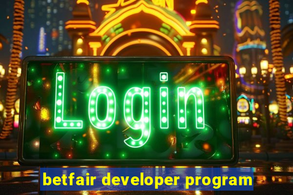 betfair developer program