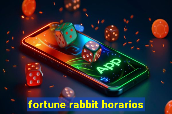 fortune rabbit horarios