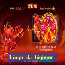 bingo da higiene pessoal para imprimir