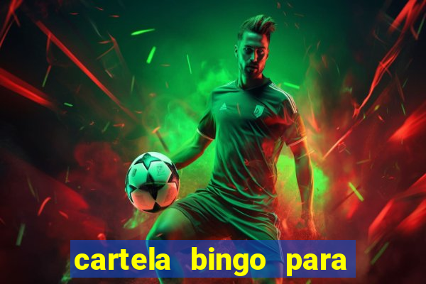 cartela bingo para cha de cozinha imprimir gratis