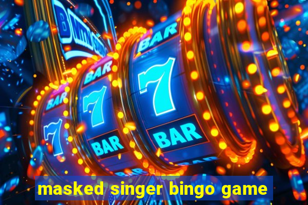 masked singer bingo game