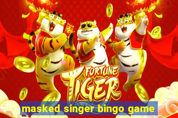 masked singer bingo game