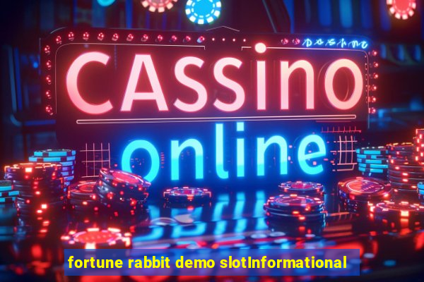 fortune rabbit demo slotInformational