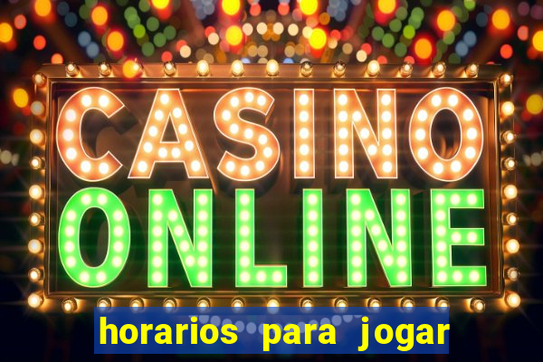 horarios para jogar fortune mouse