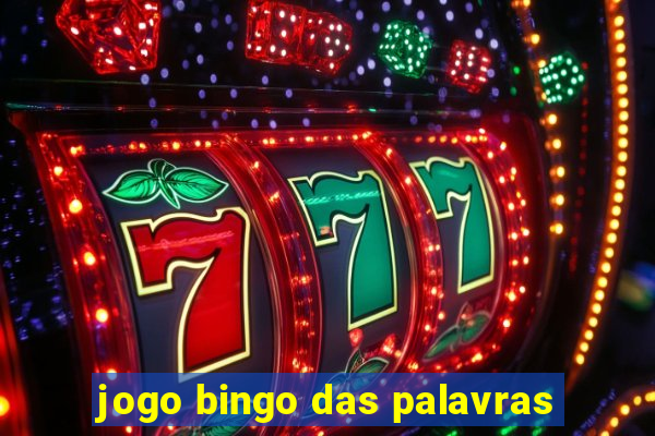 jogo bingo das palavras