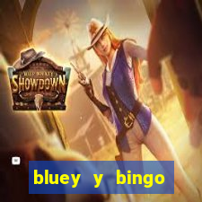 bluey y bingo bailando png