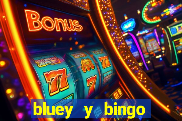 bluey y bingo bailando png