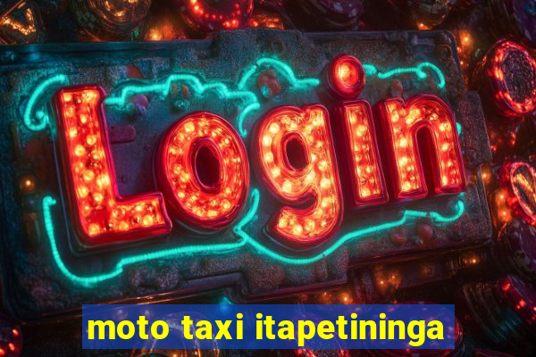 moto taxi itapetininga