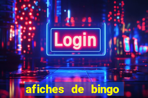 afiches de bingo para editar