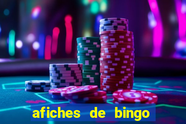 afiches de bingo para editar