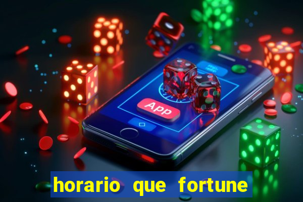 horario que fortune tiger paga