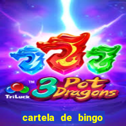 cartela de bingo pra imprimir