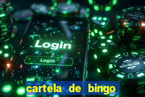 cartela de bingo pra imprimir