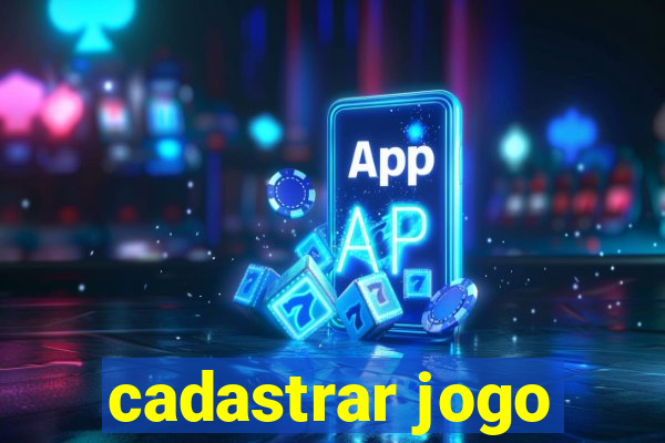 cadastrar jogo