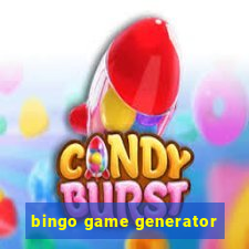 bingo game generator