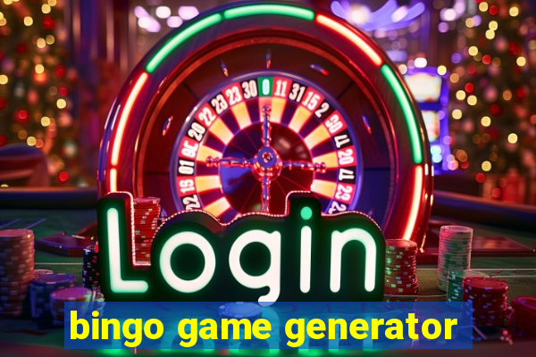 bingo game generator