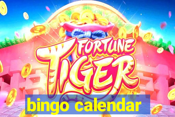 bingo calendar