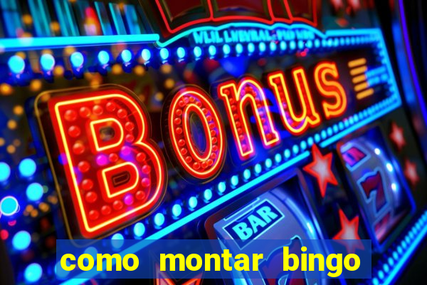 como montar bingo brinquedos toia