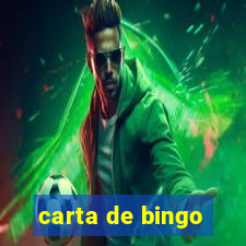 carta de bingo