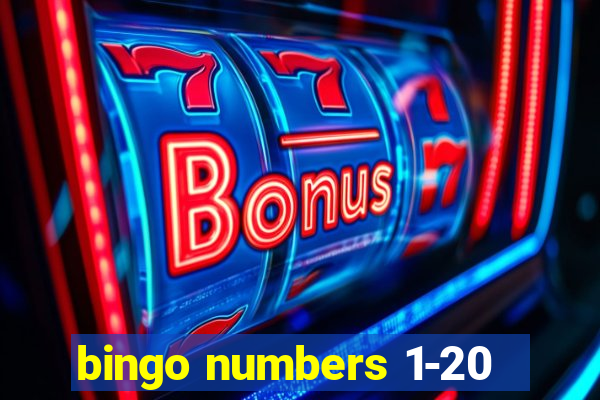 bingo numbers 1-20