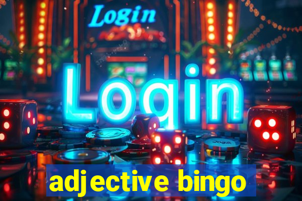 adjective bingo