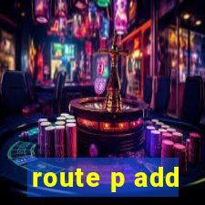 route p add