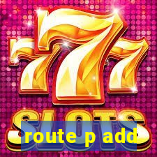 route p add