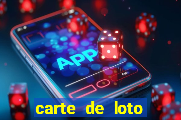 carte de loto bingo a imprimer gratuit