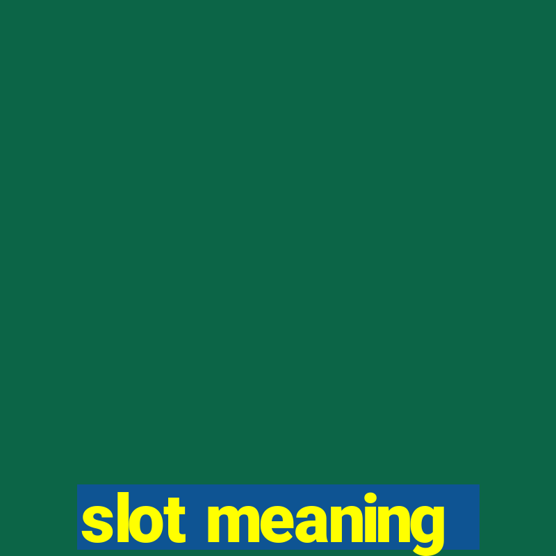 slot meaning