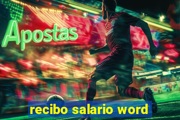 recibo salario word