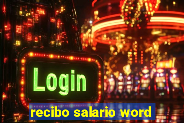 recibo salario word