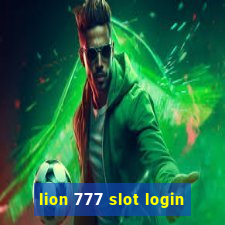 lion 777 slot login