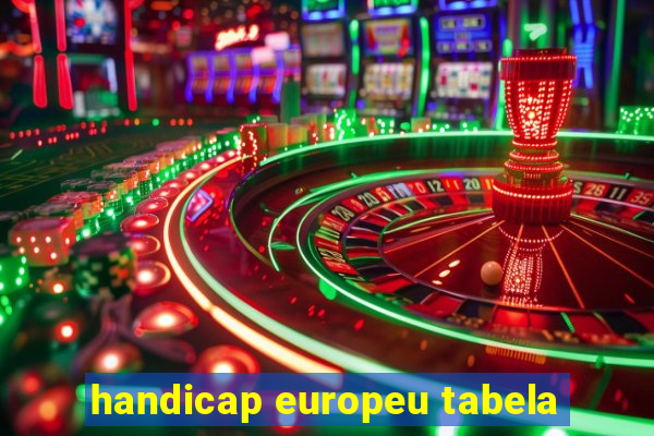 handicap europeu tabela