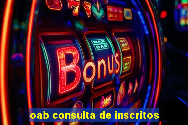 oab consulta de inscritos