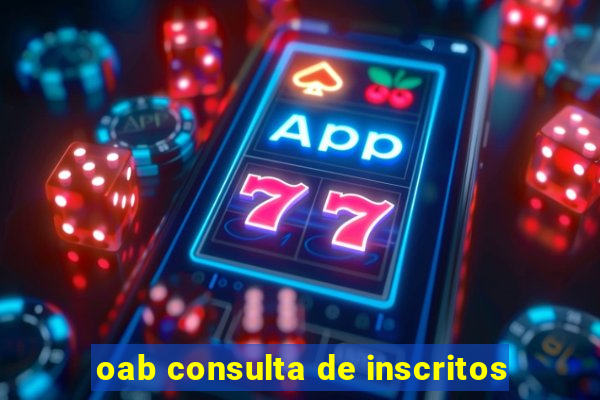 oab consulta de inscritos