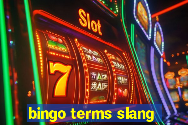 bingo terms slang