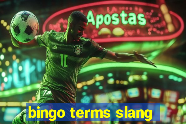 bingo terms slang