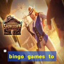 bingo games to play for free