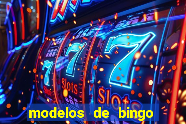 modelos de bingo para imprimir