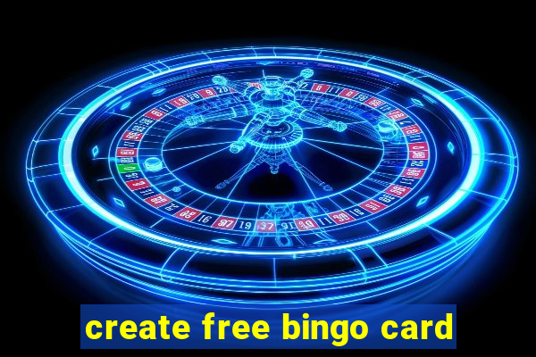 create free bingo card