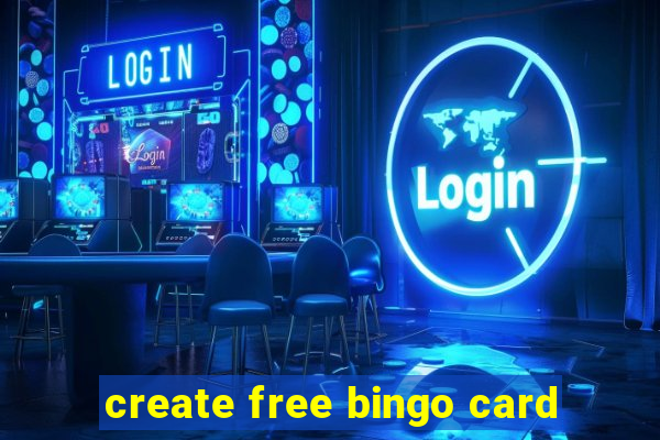 create free bingo card